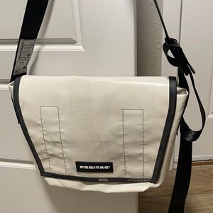 Freitag white messenger bag
